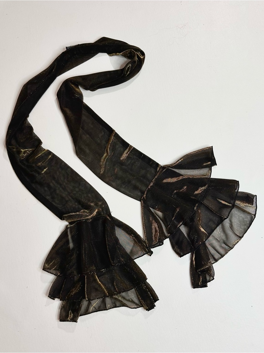 Vintage metallic Cejon Accessories scarf